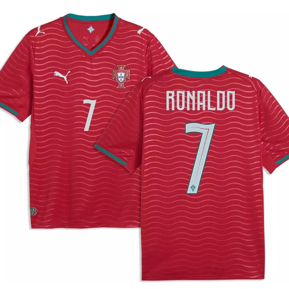 Puma Portugal Home Soccer Jersey Ronaldo #7 World Cup - Fast Shipping 💯⚽️🔥
